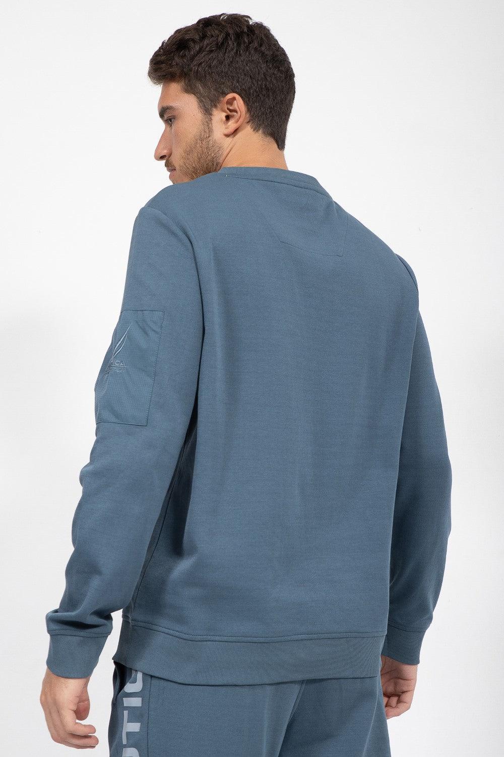 NAUTICA - סווטשירט קפוצ'ון DARK BLUE - MASHBIR//365