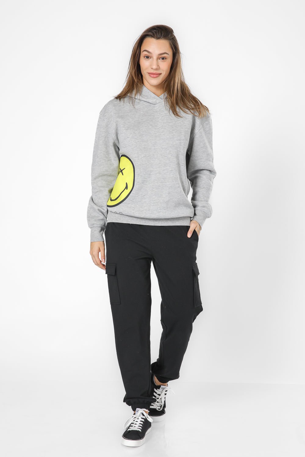 DELTA - סווטשירט קפוצ’ון פוטר יוניסקס ®SMILEYWORLD - MASHBIR//365