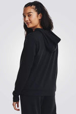 UNDER ARMOUR - סווטשירט קפוצ'ון לנשים בצבע שחור - MASHBIR//365