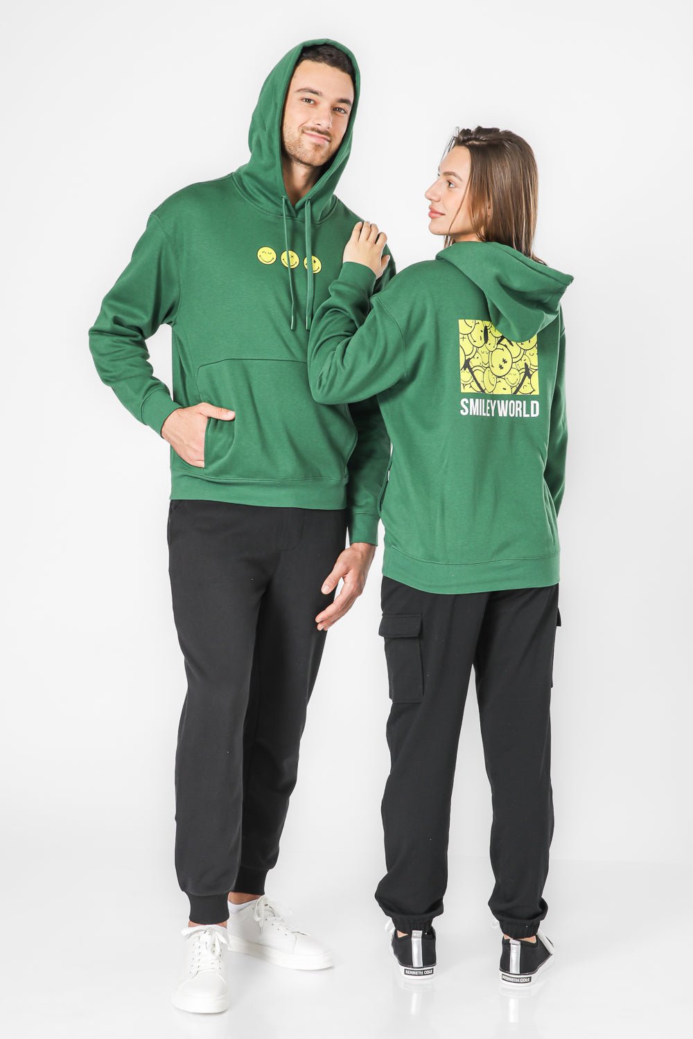 DELTA - סווטשירט קפוצ’ון עם כיס קנגורו פוטר יוניסקס ®SMILEYWORLD - MASHBIR//365