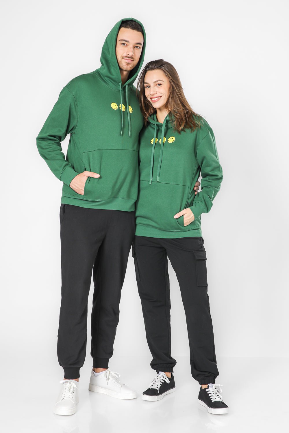 DELTA - סווטשירט קפוצ’ון עם כיס קנגורו פוטר יוניסקס ®SMILEYWORLD - MASHBIR//365