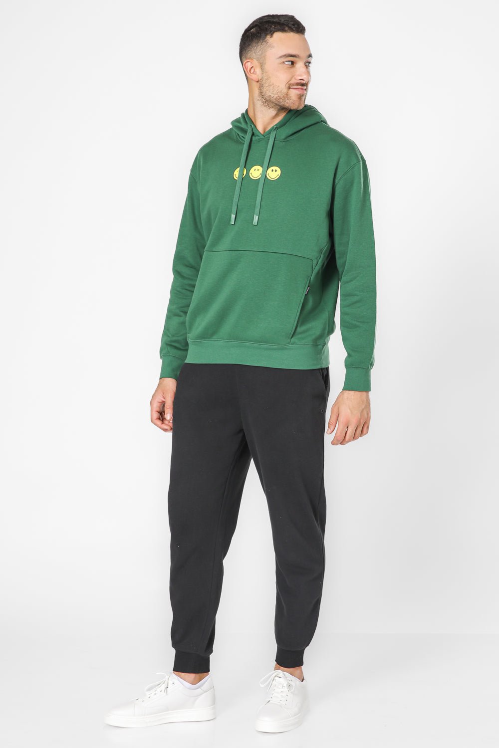 DELTA - סווטשירט קפוצ’ון עם כיס קנגורו פוטר יוניסקס ®SMILEYWORLD - MASHBIR//365