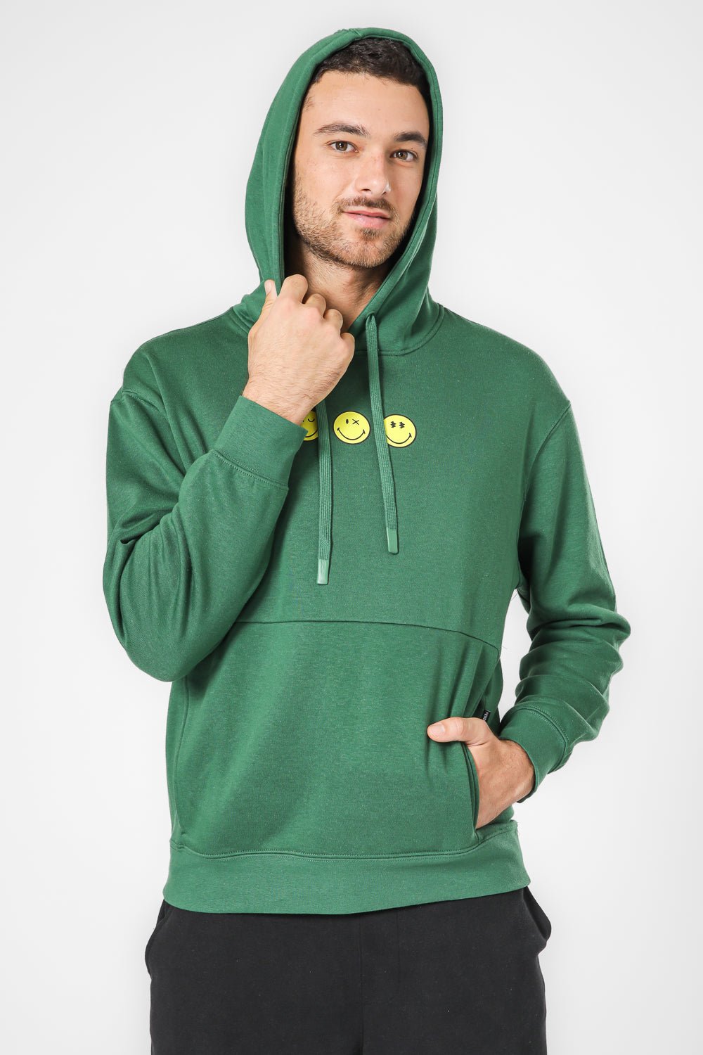 DELTA - סווטשירט קפוצ’ון עם כיס קנגורו פוטר יוניסקס ®SMILEYWORLD - MASHBIR//365