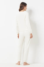 ETAM - סווטשירט קטיפתי DUNKAN בצבע קרם - MASHBIR//365