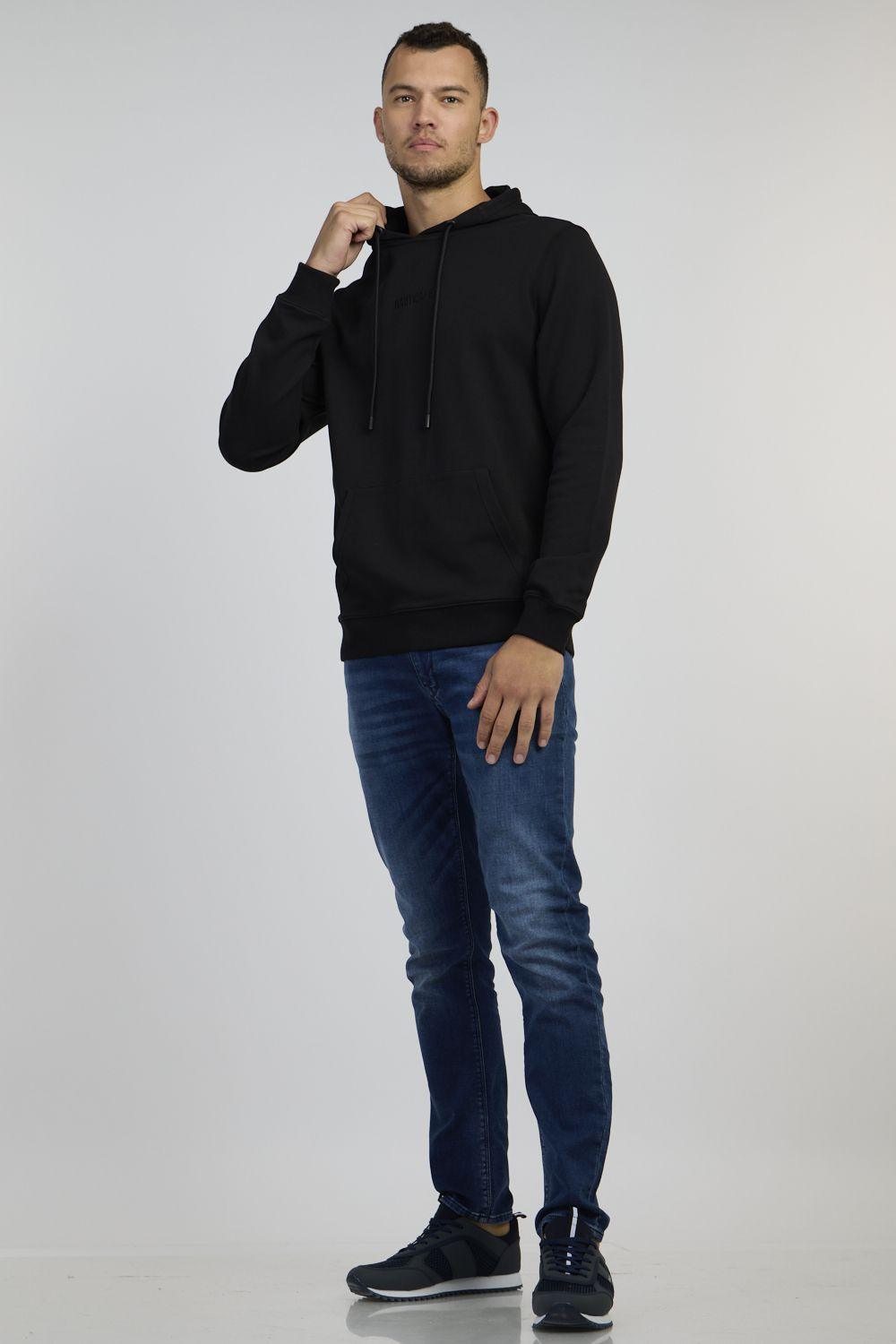 NAUTICA - סווטשירט קנגרו שחור - MASHBIR//365