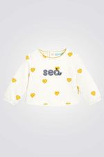 OBAIBI - סווטשירט קווילט לב רקום לתינוקות - MASHBIR//365