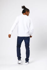 TIMBERLAND - סווטשירט לבן לוגו גדול - MASHBIR//365