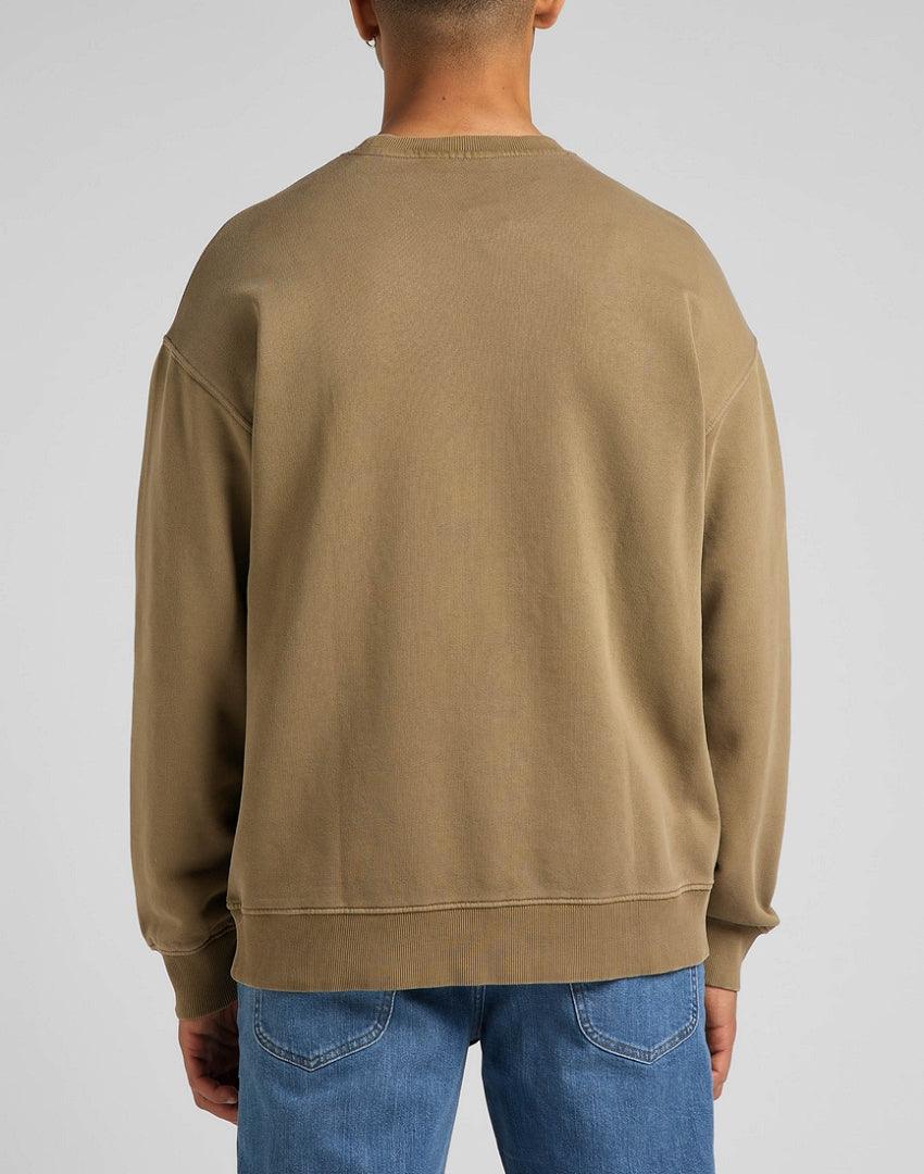 LEE - סווטשירט לגבר בצבע חאקי - MASHBIR//365