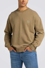 LEE - סווטשירט לגבר בצבע חאקי - MASHBIR//365