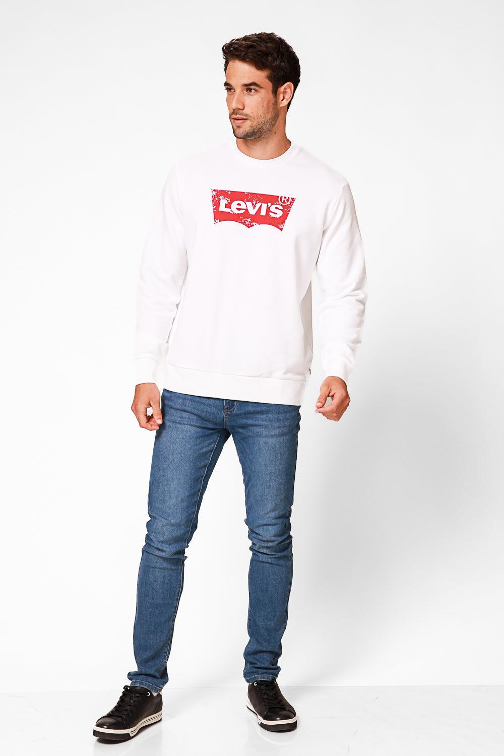 LEVI'S - סווטשירט לגבר בצבע לבן - MASHBIR//365