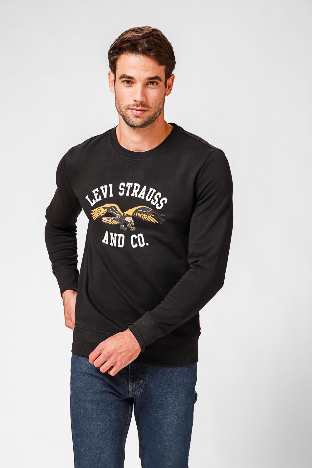 LEVI'S - סווטשירט לגבר בצבע שחור - MASHBIR//365