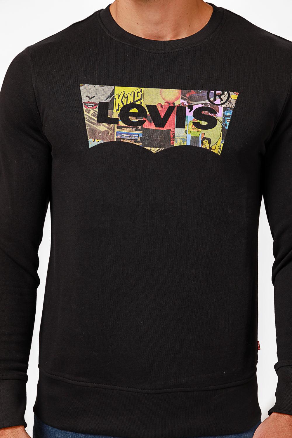 LEVI'S - סווטשירט לגבר בצבע שחור - MASHBIR//365