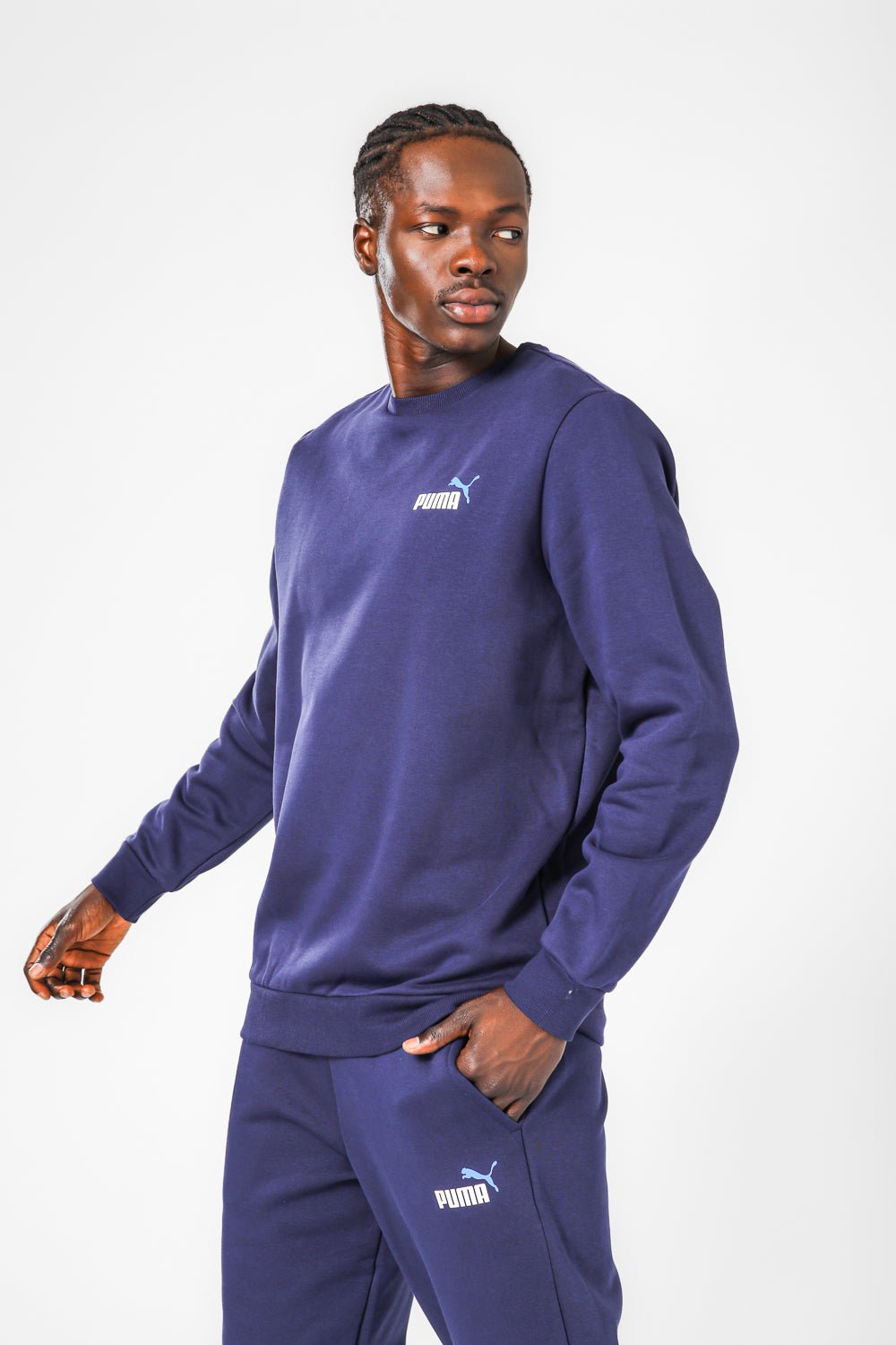 PUMA - סווטשירט לגברים ESS+ 2 בצבע נייבי - MASHBIR//365