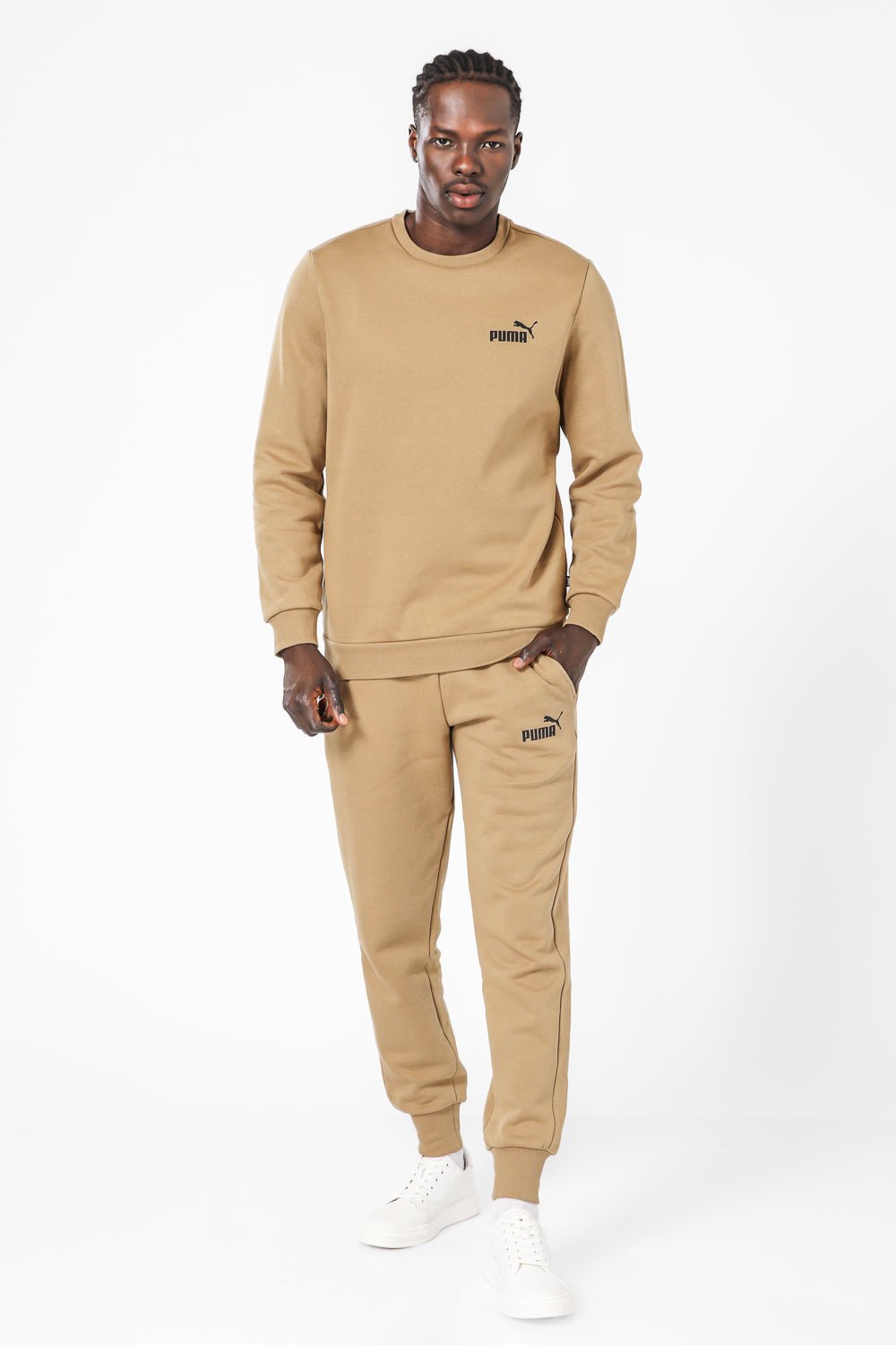 PUMA - סווטשירט לגברים ESS בצבע חום - MASHBIR//365