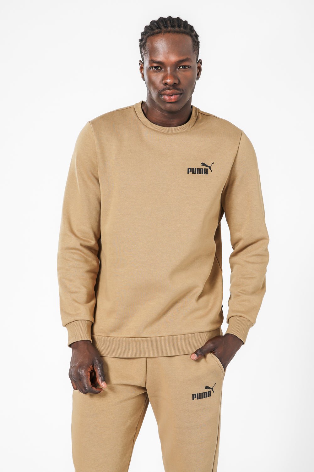 PUMA - סווטשירט לגברים ESS בצבע חום - MASHBIR//365
