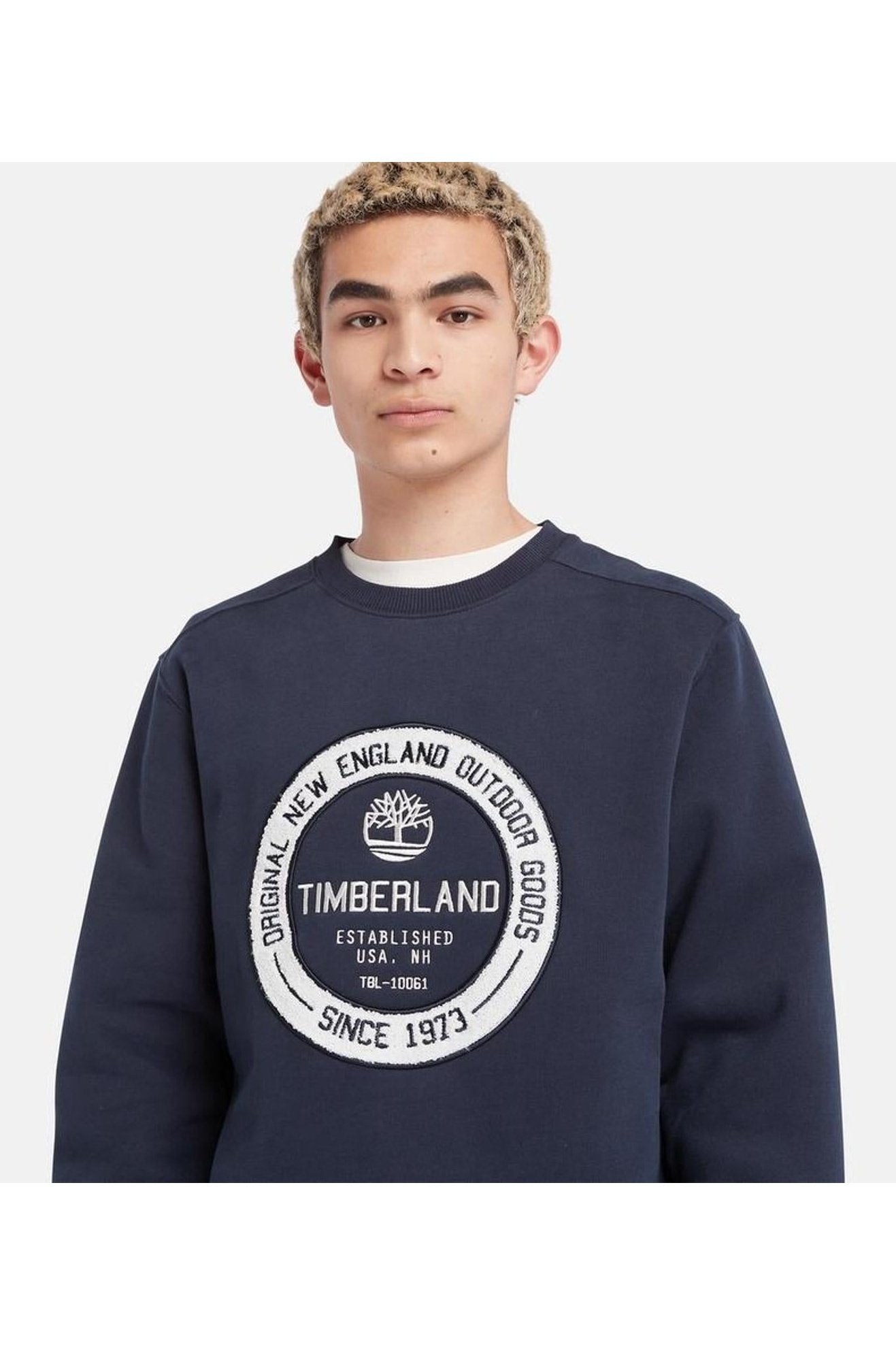 TIMBERLAND - סווטשירט לגברים LS ELEVATED בצבע נייבי - MASHBIR//365