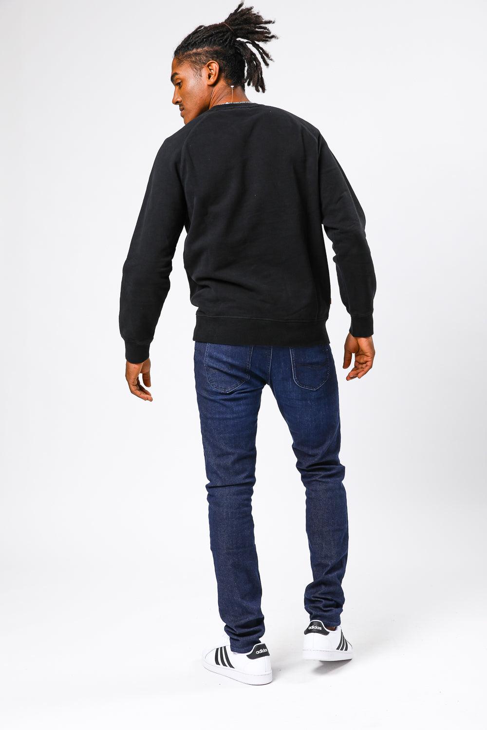 TIMBERLAND - סווטשירט חלק עם רקמת לוגו צבע שחור - MASHBIR//365