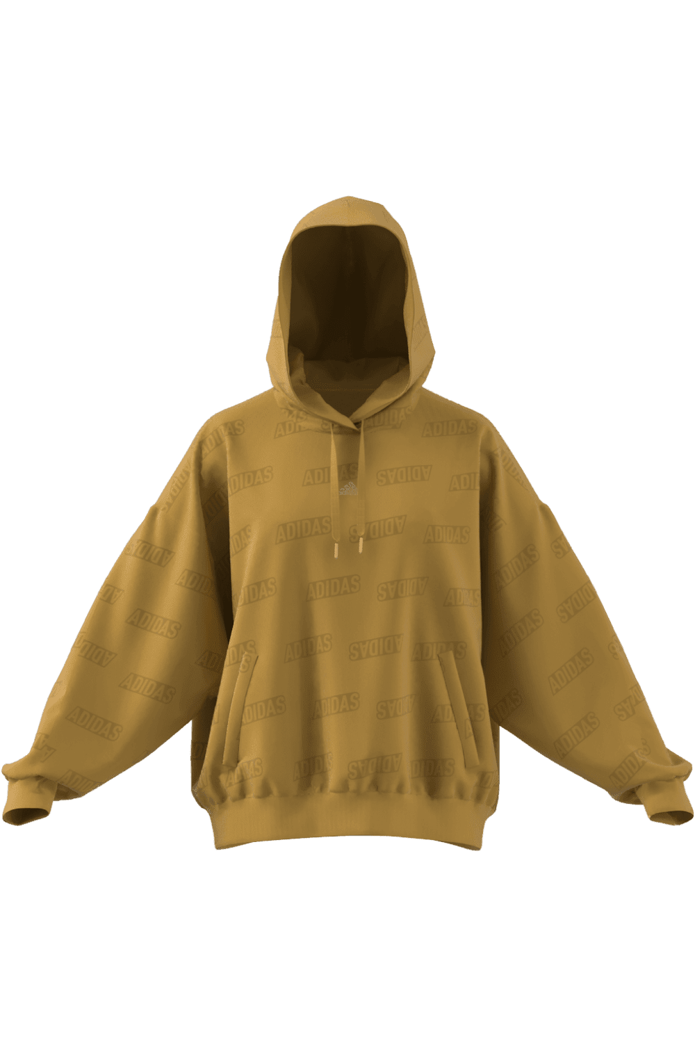 ADIDAS - סווטשירט לנשים EMBOSSED MONOGRAM בצבע צהוב - MASHBIR//365