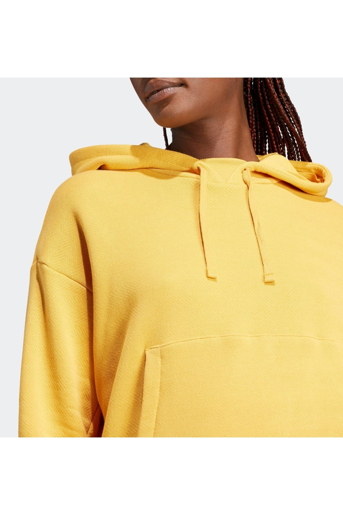 ADIDAS - סווטשירט לנשים LOUNGE FRENCH TERRY בצבע צהוב - MASHBIR//365