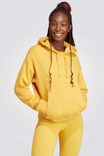 ADIDAS - סווטשירט לנשים LOUNGE FRENCH TERRY בצבע צהוב - MASHBIR//365