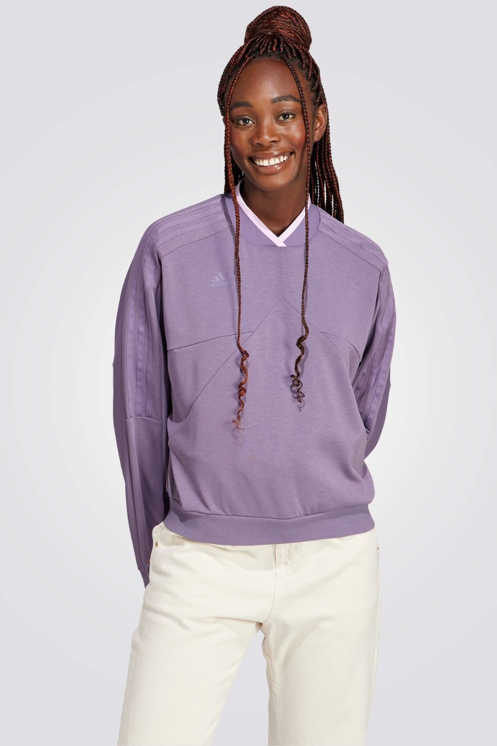 ADIDAS - סווטשירט לנשים TIRO CREW בצבע סגול - MASHBIR//365