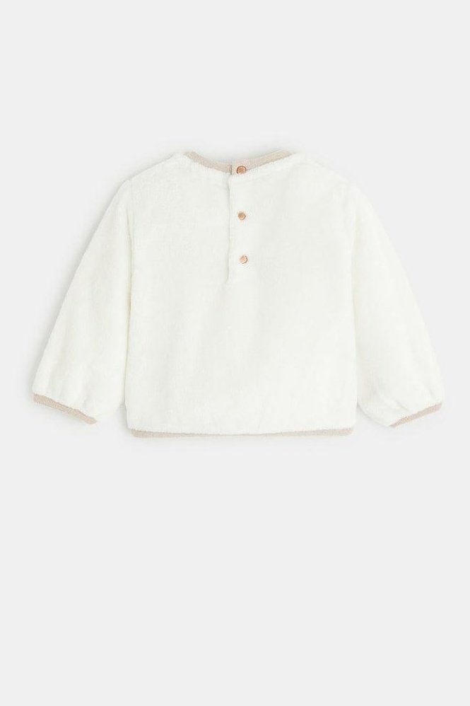 OBAIBI - סווטשירט LOVE בצבע לבן לתינוקות - MASHBIR//365