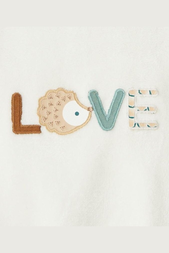 OBAIBI - סווטשירט LOVE בצבע לבן לתינוקות - MASHBIR//365