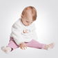 OBAIBI - סווטשירט LOVE בצבע לבן לתינוקות - MASHBIR//365 - 1