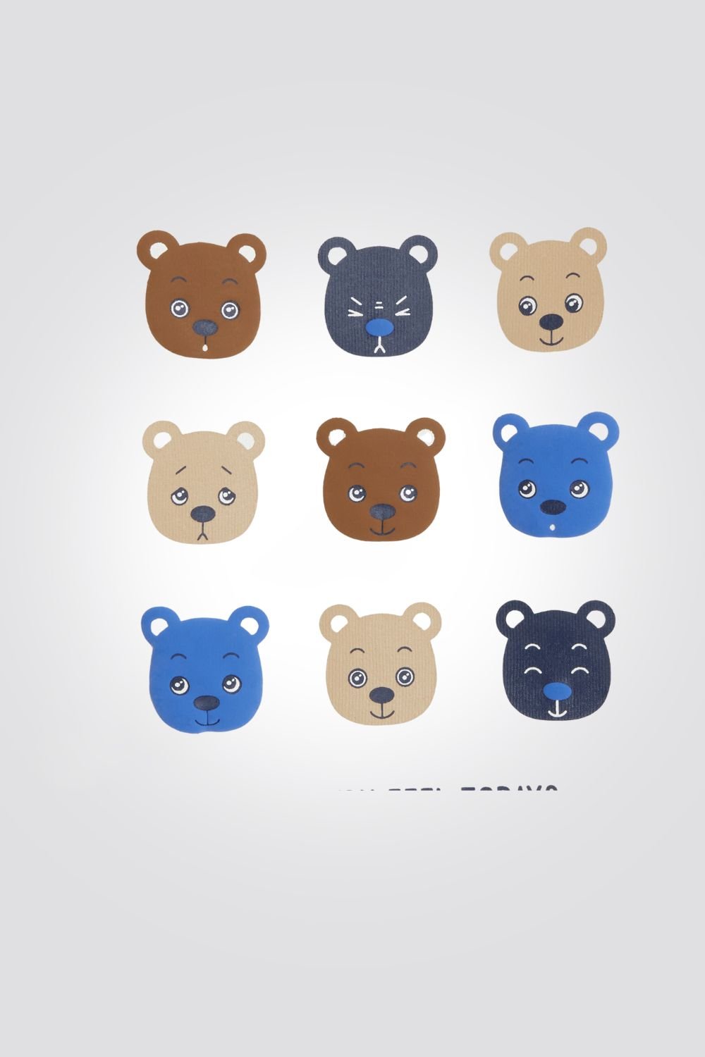 OBAIBI - סווטשירט לתינוקות בצבע אפור עם הדפס דובים צבעונים - MASHBIR//365