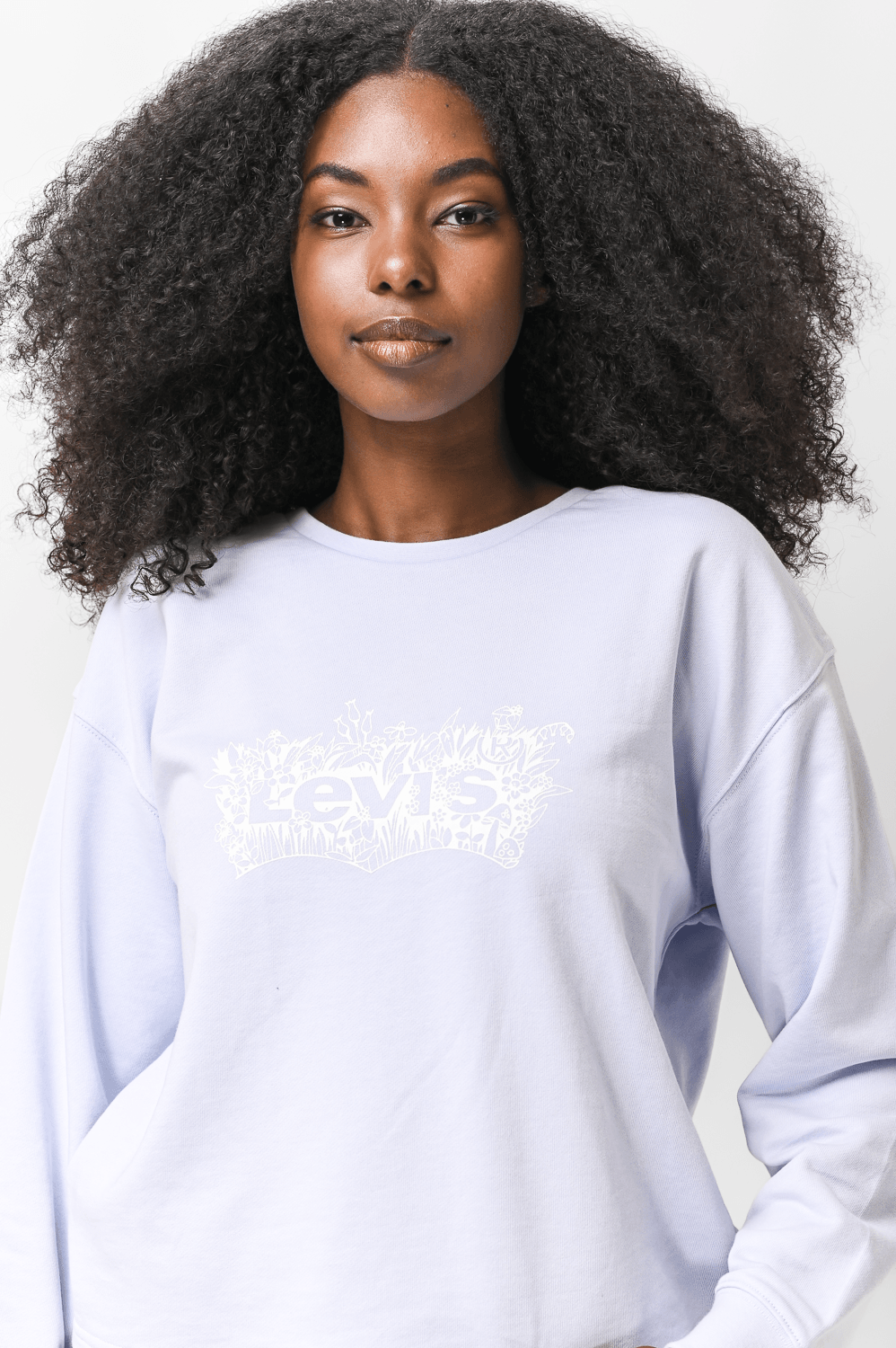 LEVI'S - סווטשירט לוגו בצבע סגול לילך - MASHBIR//365