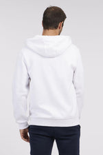 NAUTICA - סווטשירט לוגו עם רוכסן בצבע לבן - MASHBIR//365