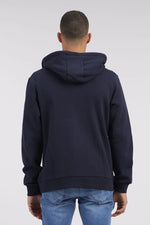 NAUTICA - סווטשירט לוגו עם רוכסן בצבע נייבי - MASHBIR//365