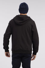 NAUTICA - סווטשירט לוגו עם רוכסן בצבע שחור - MASHBIR//365