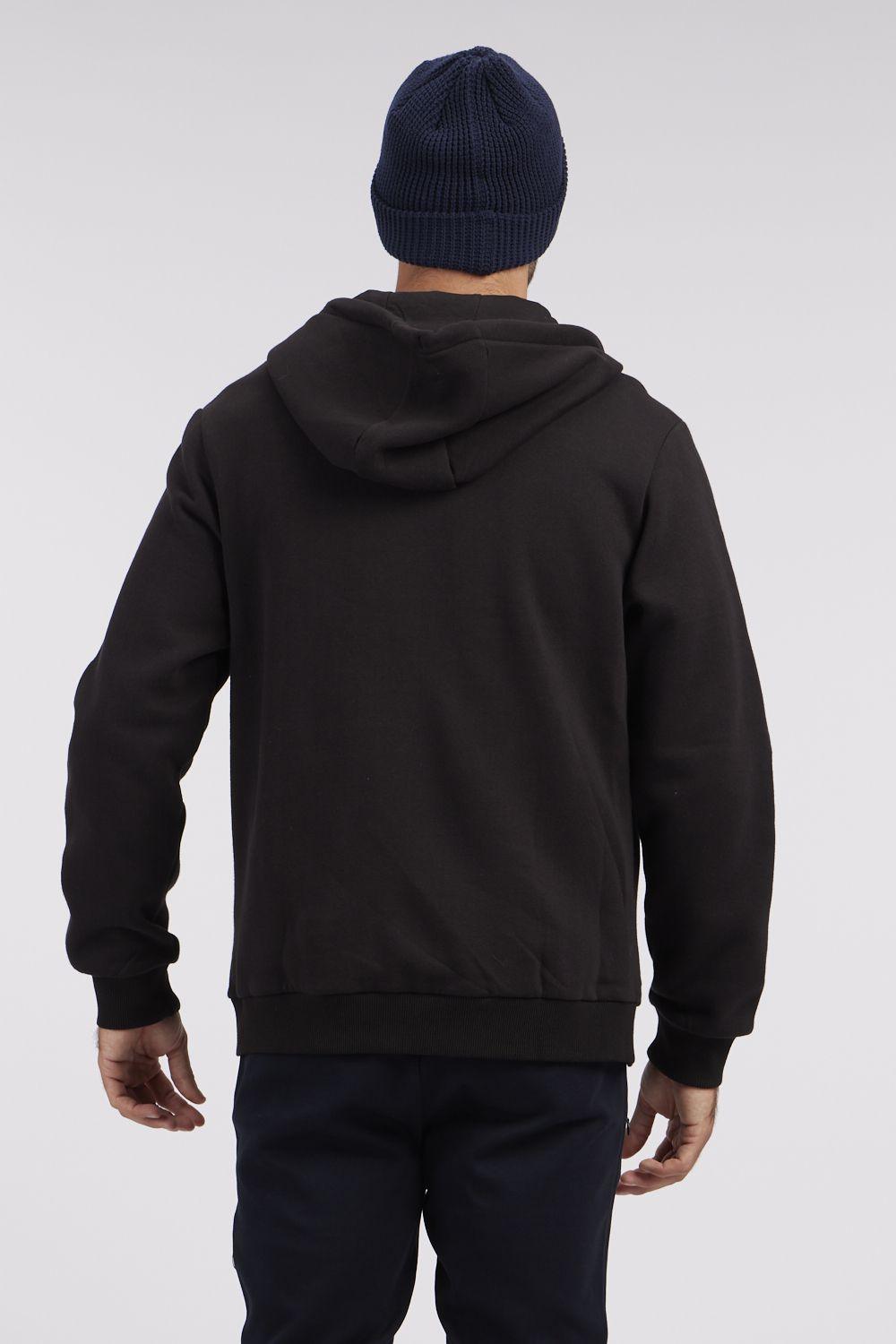 NAUTICA - סווטשירט לוגו עם רוכסן בצבע שחור - MASHBIR//365