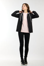 NAUTICA - סווטשירט לוגו עם כובע בצבע שחור - MASHBIR//365