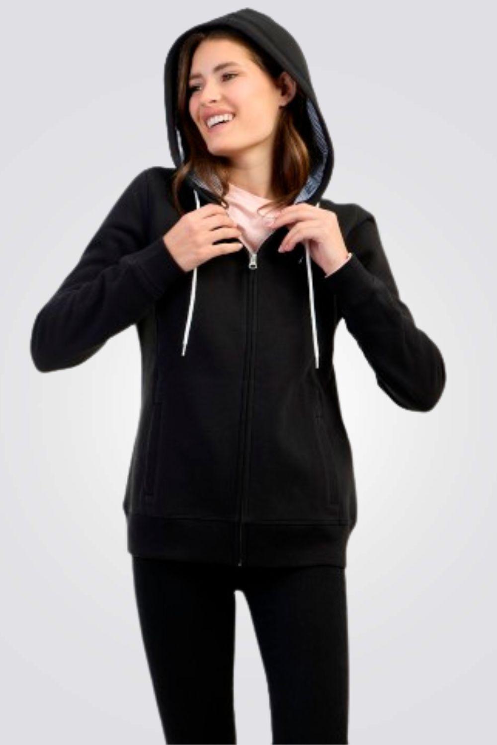 NAUTICA - סווטשירט לוגו עם כובע בצבע שחור - MASHBIR//365