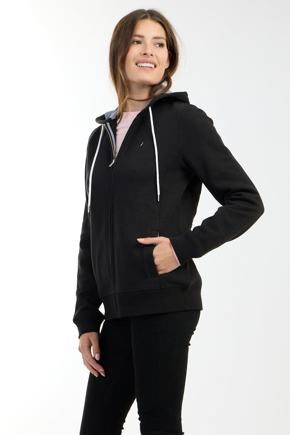 NAUTICA - סווטשירט לוגו עם כובע בצבע שחור - MASHBIR//365