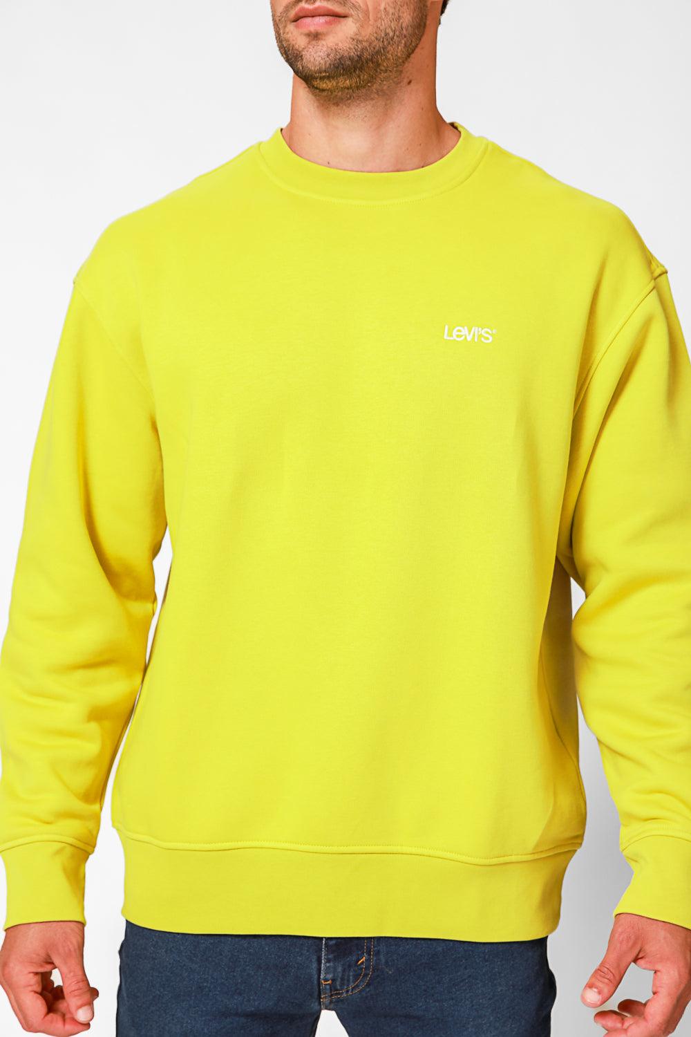 LEVI'S - סווטשירט עם כיתוב לוגו בצבע צהוב - MASHBIR//365