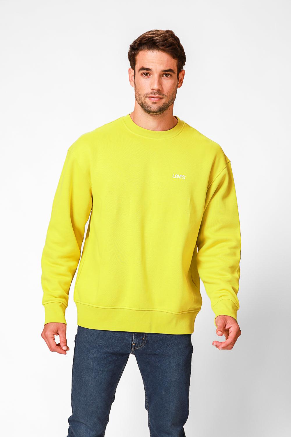 LEVI'S - סווטשירט עם כיתוב לוגו בצבע צהוב - MASHBIR//365