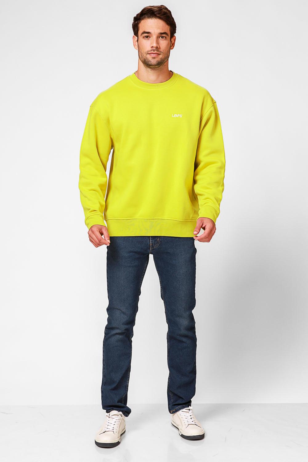 LEVI'S - סווטשירט עם כיתוב לוגו בצבע צהוב - MASHBIR//365