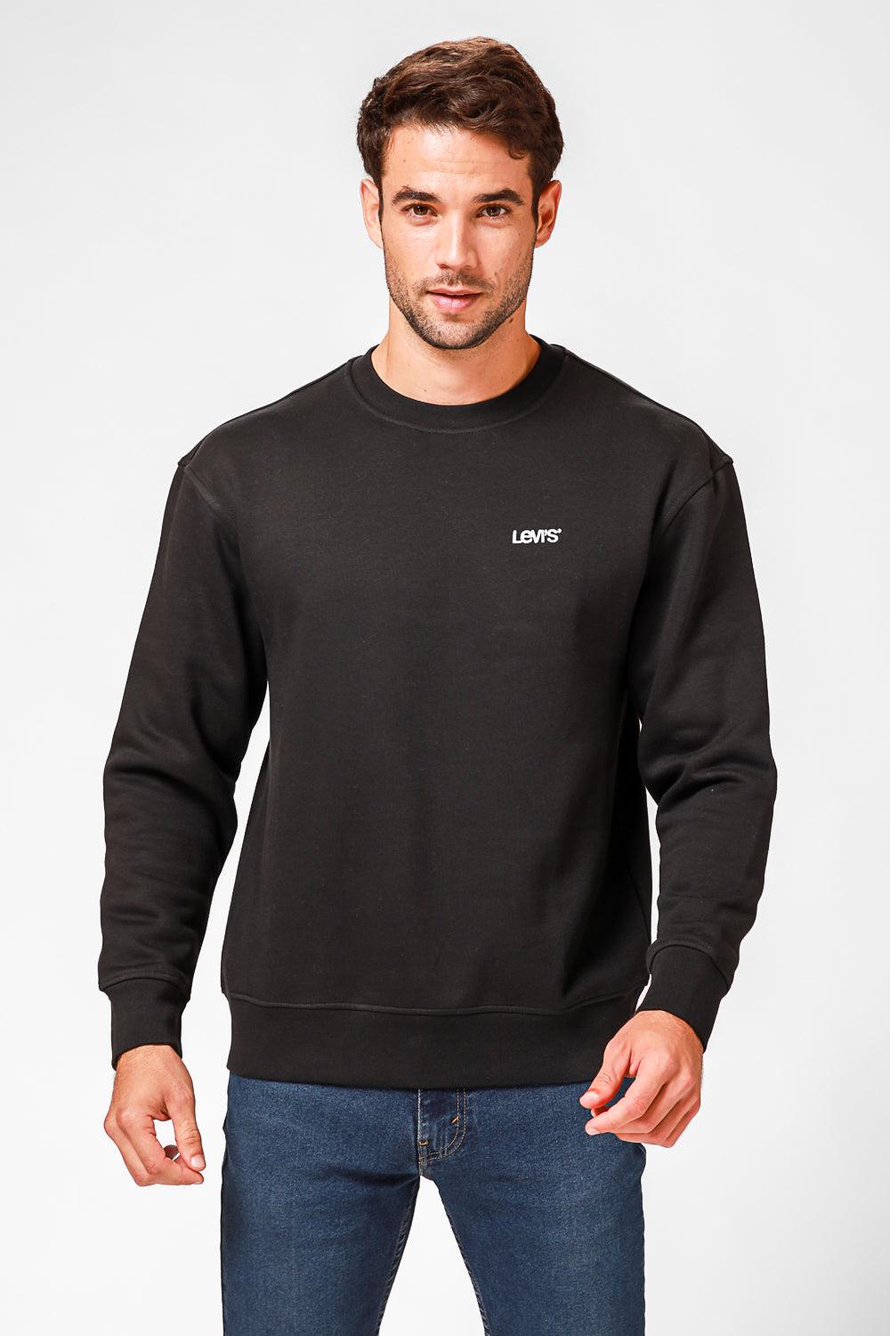LEVI'S - סווטשירט עם כיתוב לוגו בצבע שחור - MASHBIR//365