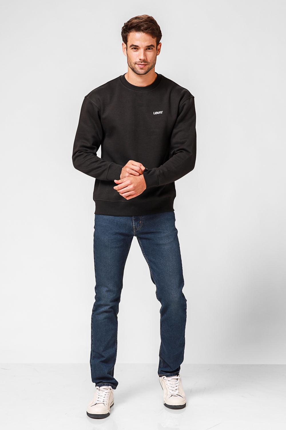 LEVI'S - סווטשירט עם כיתוב לוגו בצבע שחור - MASHBIR//365