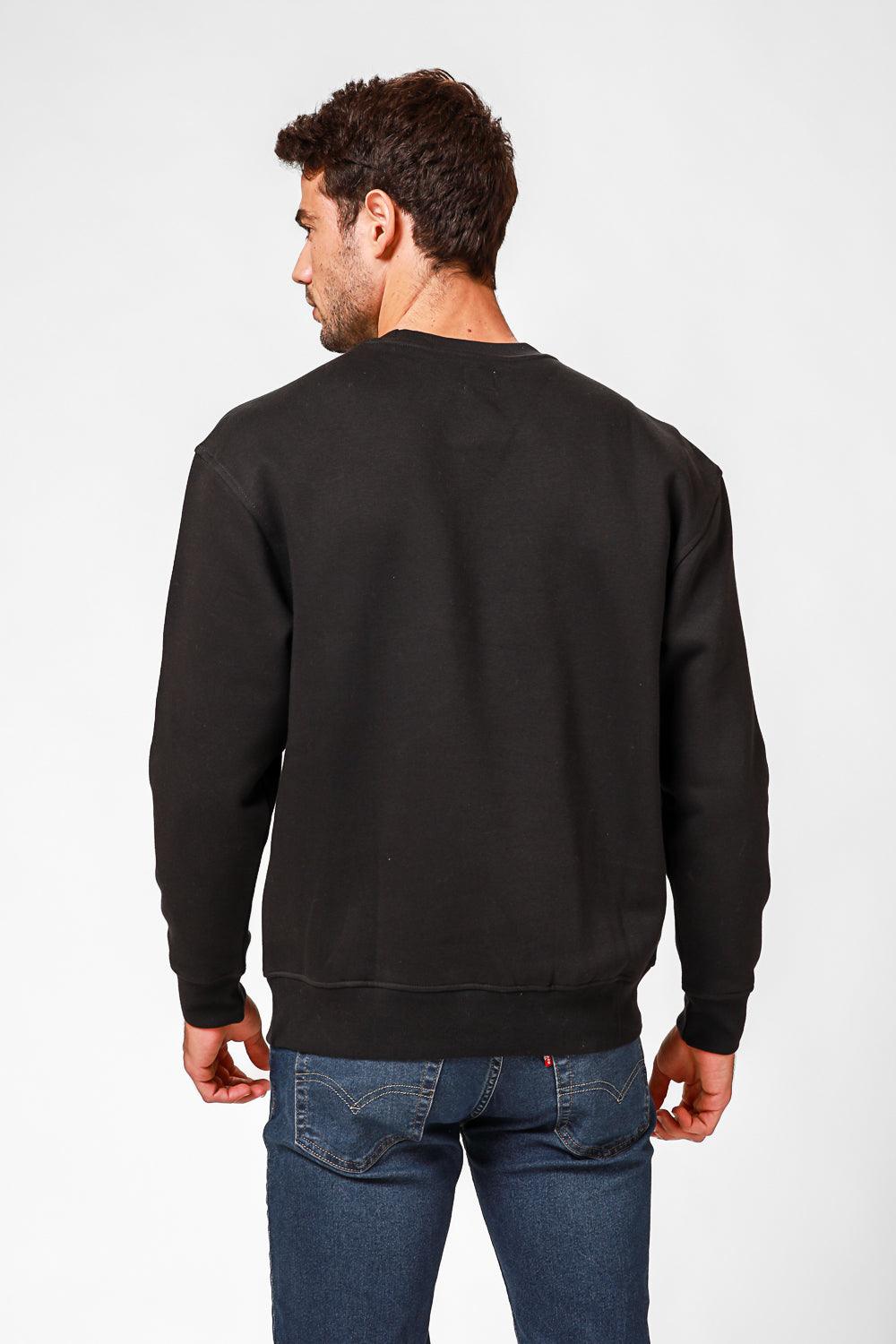 LEVI'S - סווטשירט עם כיתוב לוגו בצבע שחור - MASHBIR//365