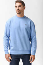 LEVI'S - סווטשירט עם כיתוב לוגו בצבע תכלת - MASHBIR//365