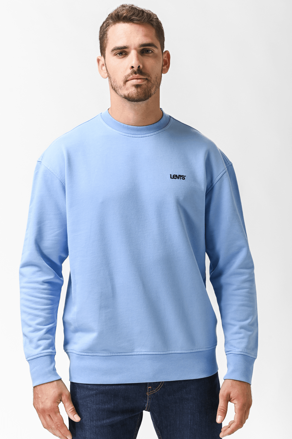 LEVI'S - סווטשירט עם כיתוב לוגו בצבע תכלת - MASHBIR//365