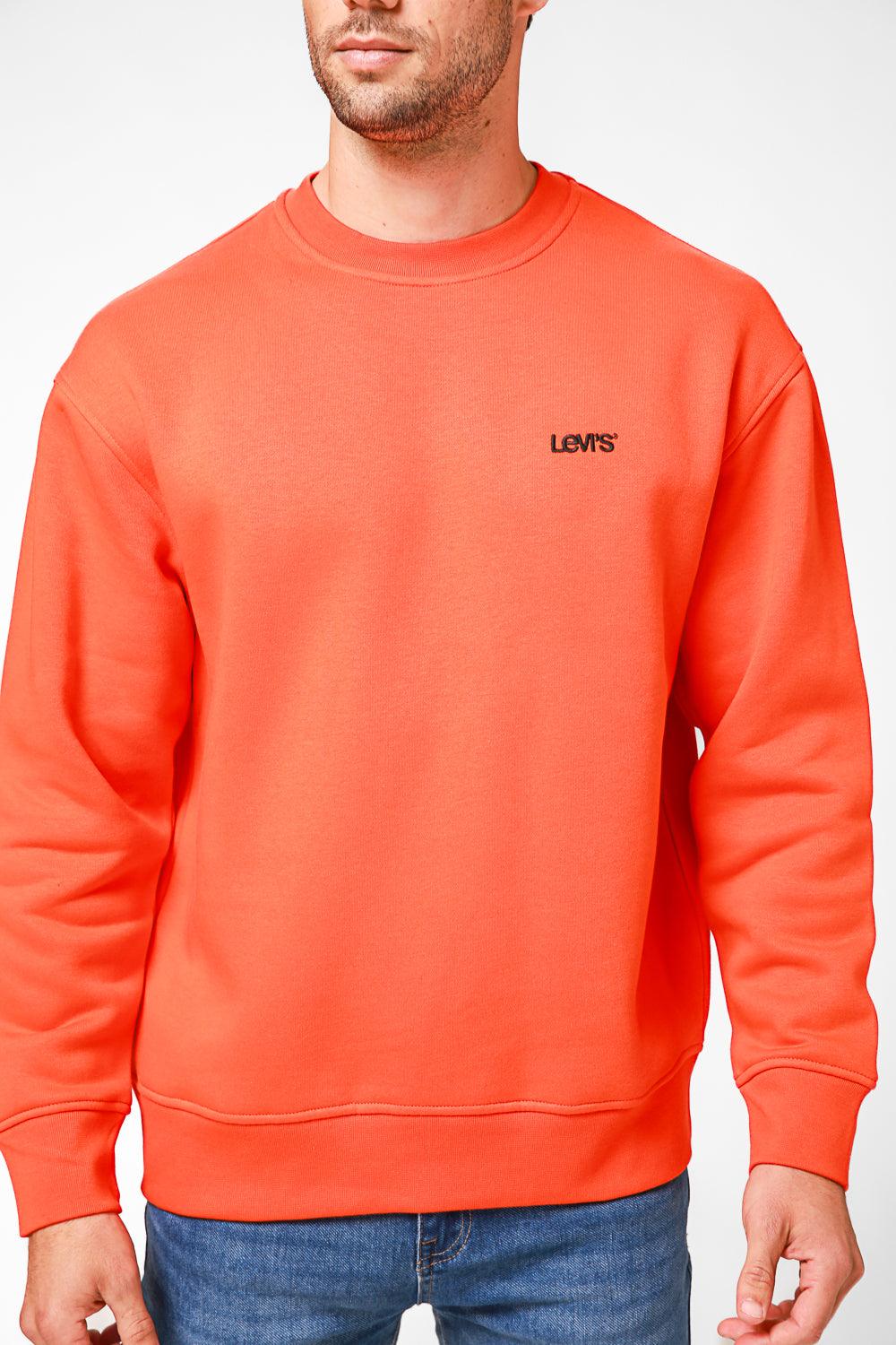LEVI'S - סווטשירט עם כיתוב לוגו בצבע כתום - MASHBIR//365