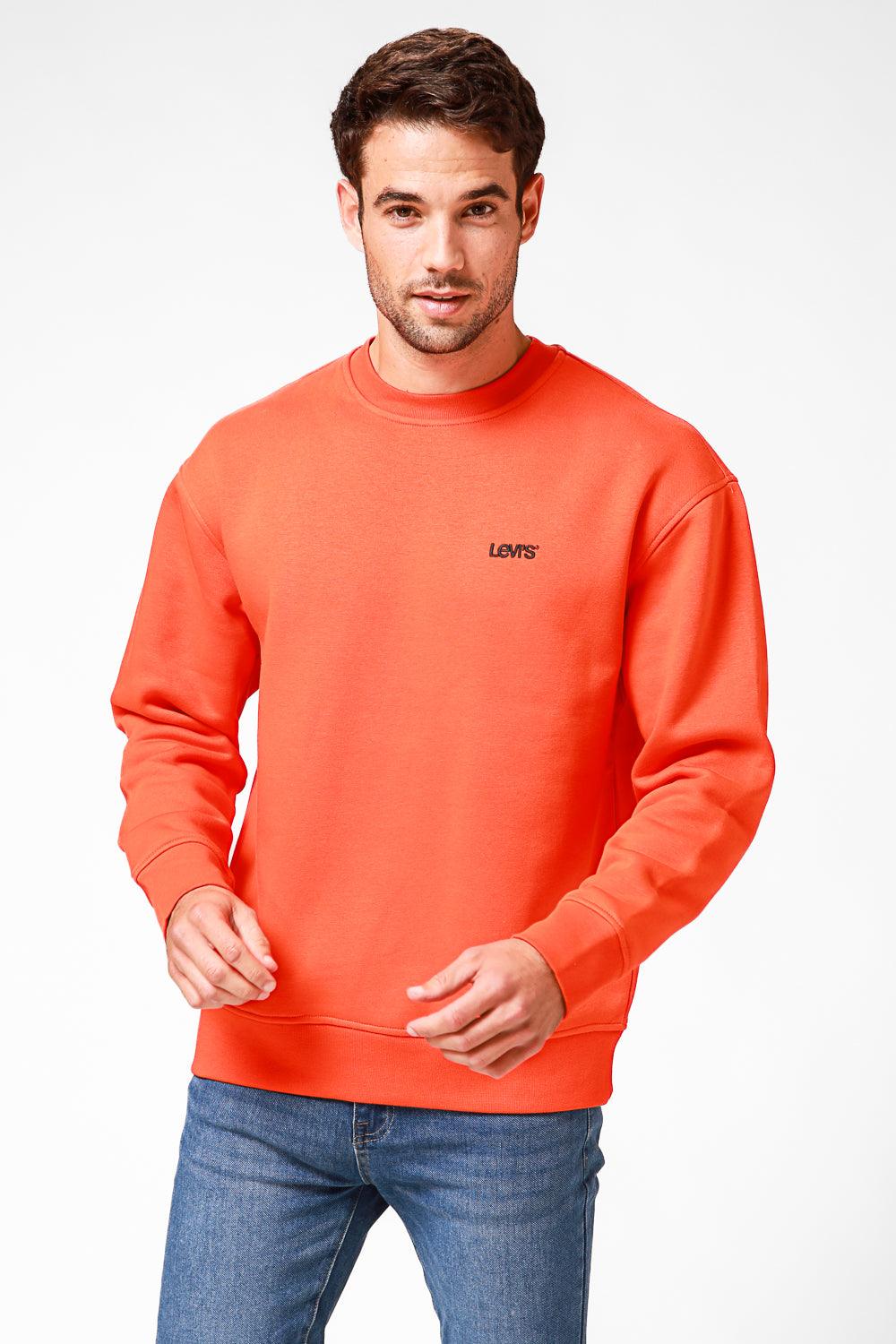 LEVI'S - סווטשירט עם כיתוב לוגו בצבע כתום - MASHBIR//365