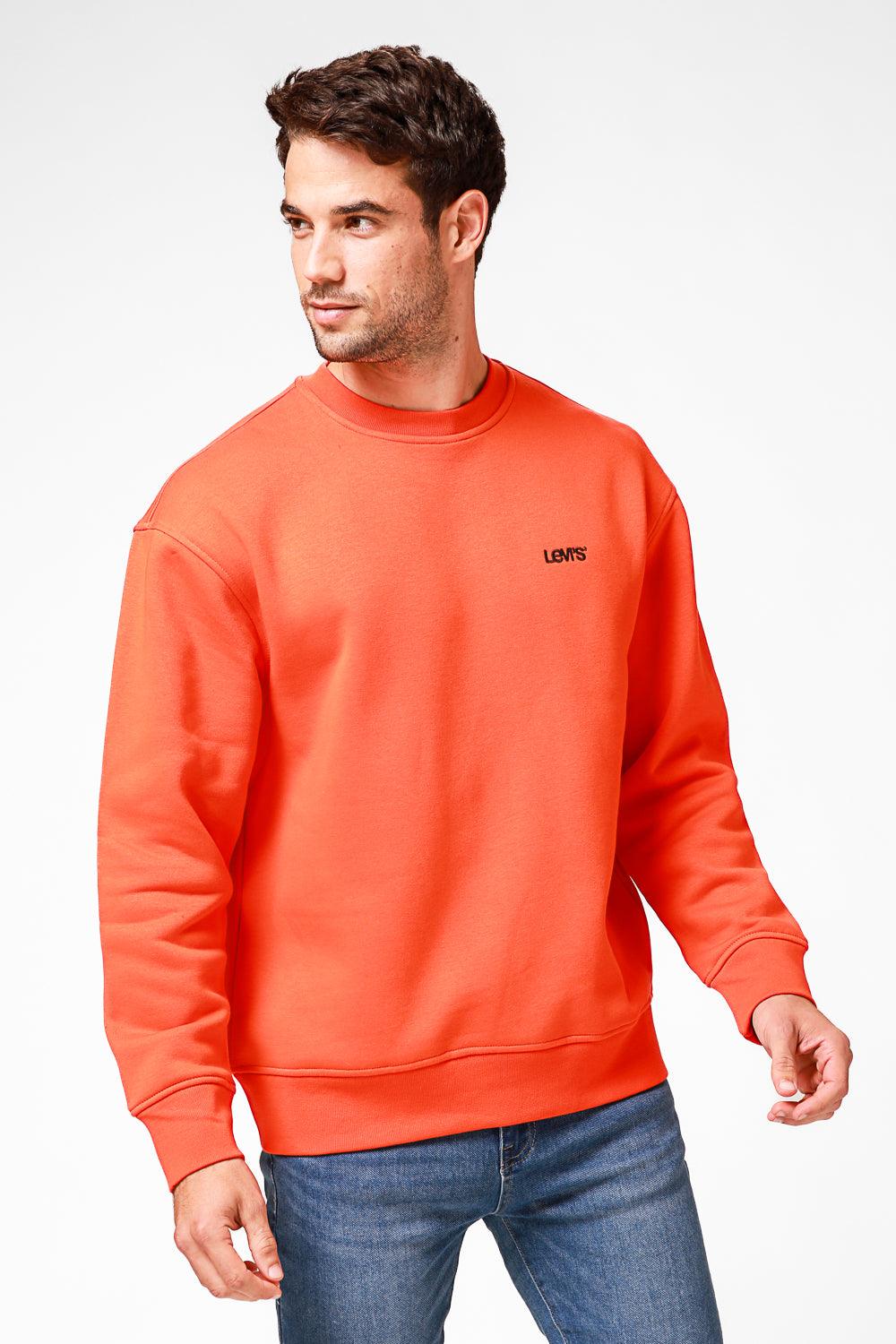 LEVI'S - סווטשירט עם כיתוב לוגו בצבע כתום - MASHBIR//365