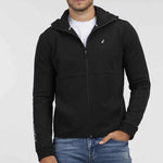 NAUTICA - סווטשירט עם לוגו רקום בצבע שחור - MASHBIR//365