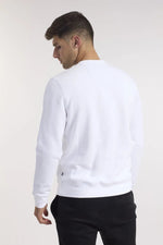 NAUTICA - סווטשירט עם רקמת לוגו בצבע לבן - MASHBIR//365